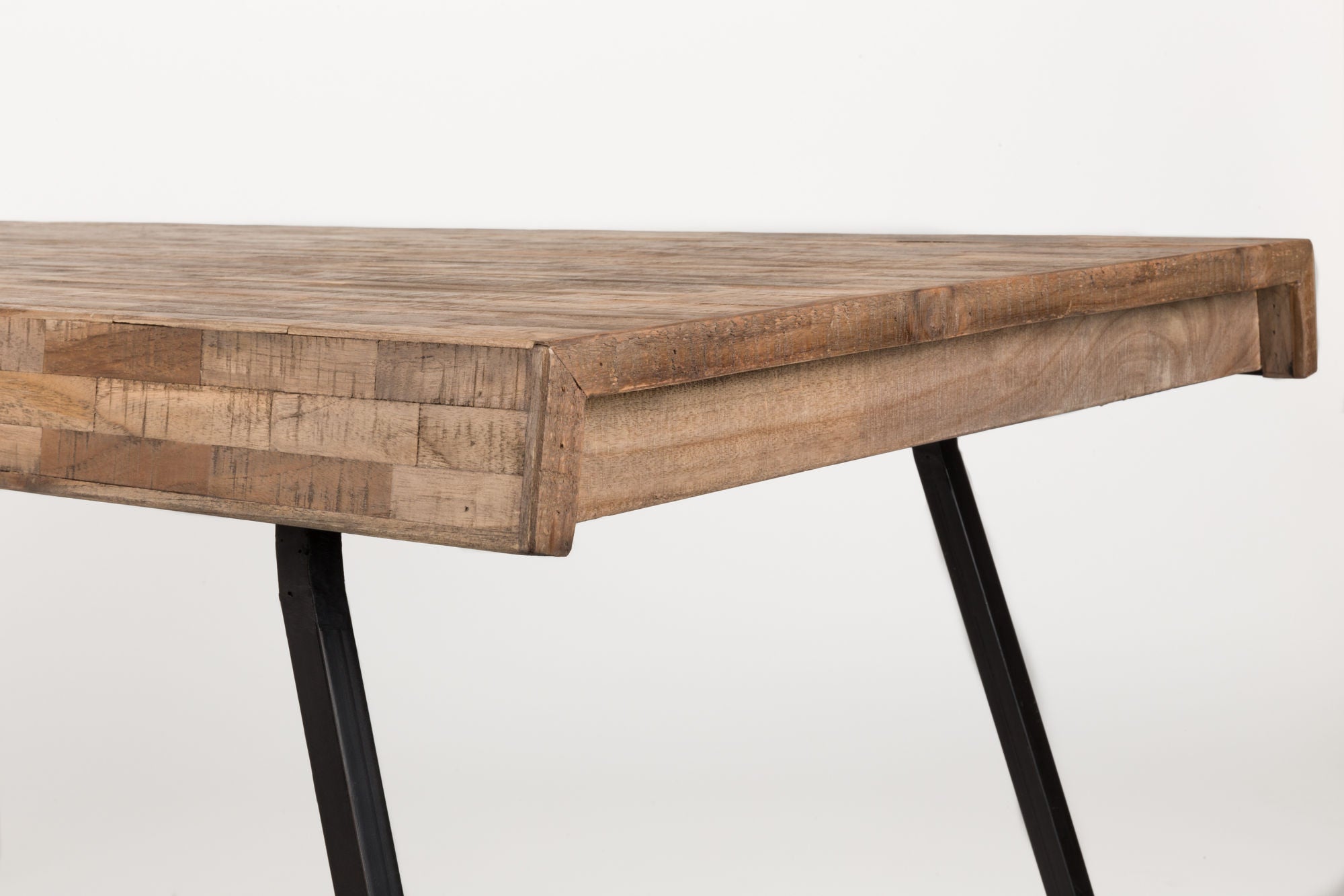 Suri Natural Teak Wood Rectangle Dining Table 180cm
